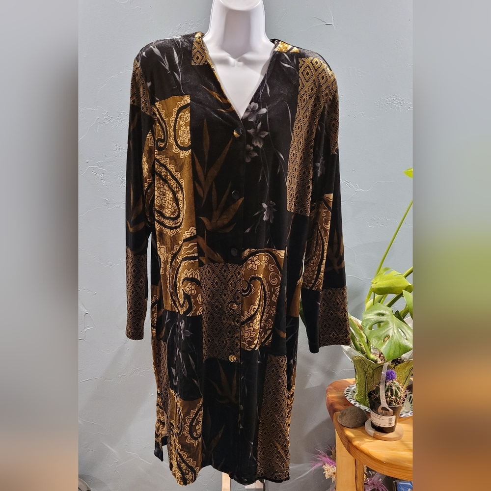 Susan Graver Style Velvet like dress